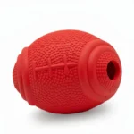 Dokitti Interactive Rugby Dog Toy – Durable Rubber Treat Dispenser Chew Toy