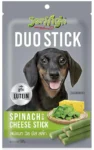 JerHigh Duo Stick Dog Treat - Spinach with Cheese Stick - 50 g