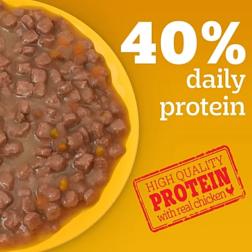 Pedigree Puppy Wet Dog Food, Chicken & Liver Chunks Flavour In Gravy With Vegetables, 70 g - Image 3