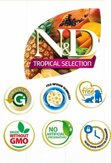 Farmina N&D Tropical Selection Chicken, Spelt, Oats & Tropical Fruits Adult Medium & Maxi Dog Dry Food - Image 2