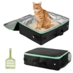 FOLDABLE CAT LITTER BAG WITH ZIP COVER & SCOOPER