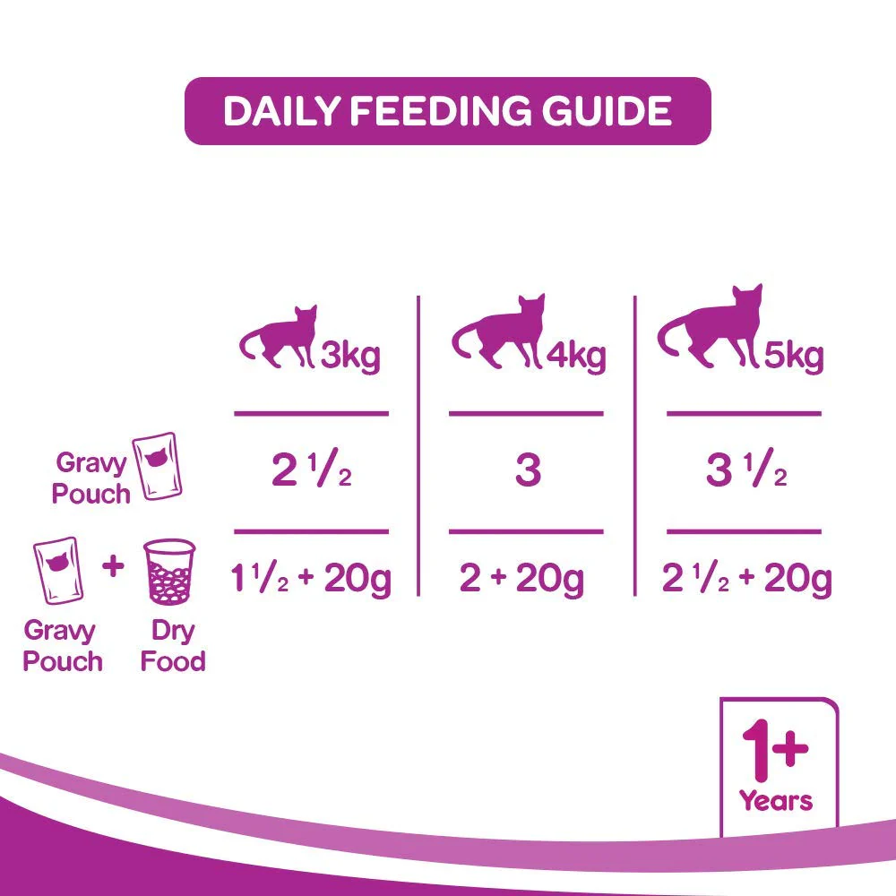 Whiskas Salmon in Gravy Adult Wet Cat Food (+1 year) - 80gm - Image 2