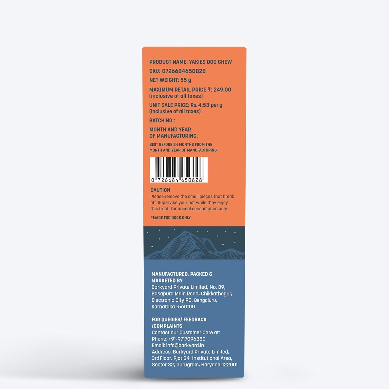 HUFT Yakies Vegetarian Natural Chew Bone - Turmeric - Image 5