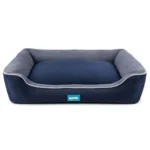Water Resistant Black and Blue Lounger Bed