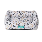 Dog Print Lounger Bed