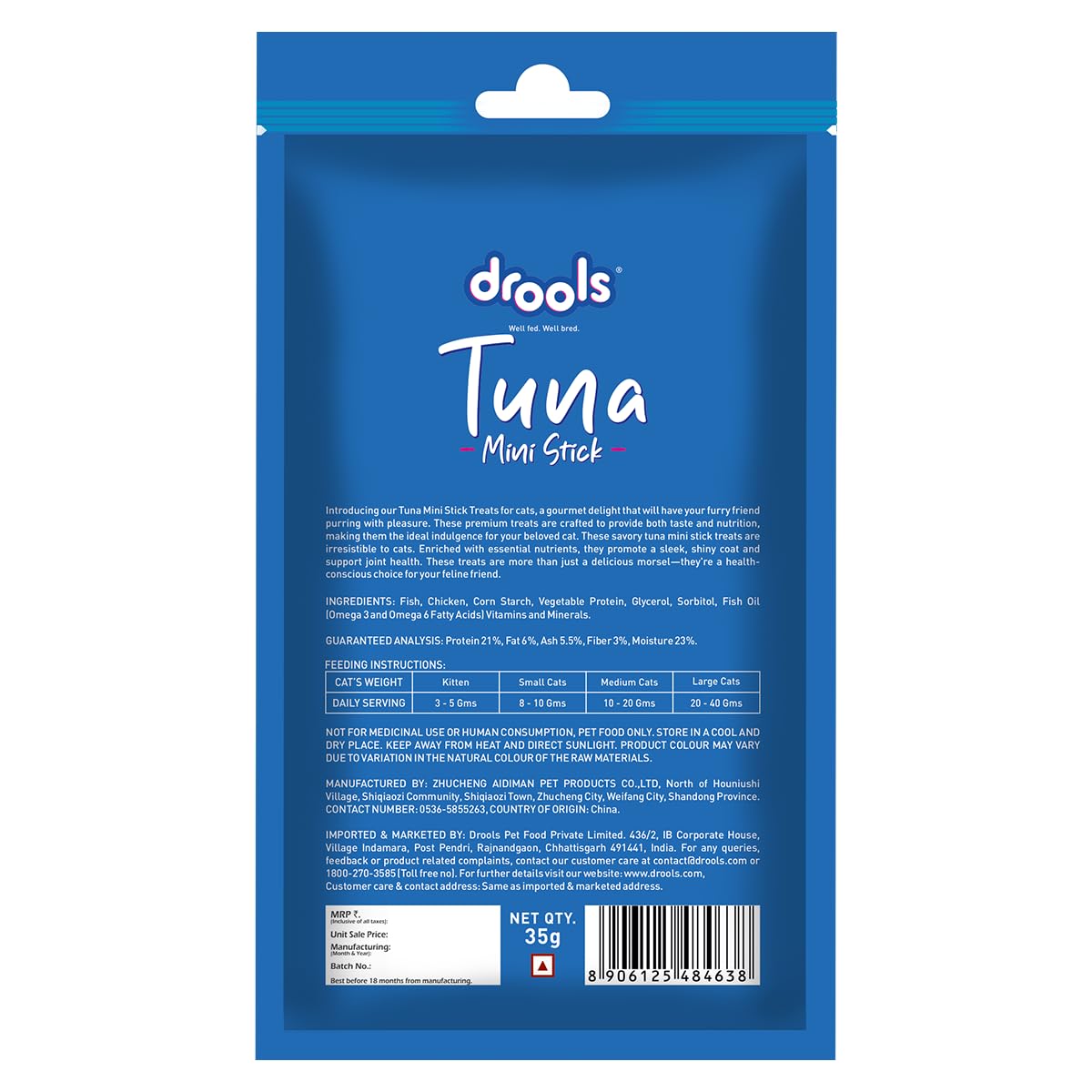 Drools Tuna Mini Sticks Cat Treats, 35g - Image 2