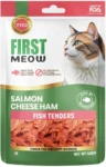 First Meow Salmon Cheese Ham Jerky Cat Treat - 40g