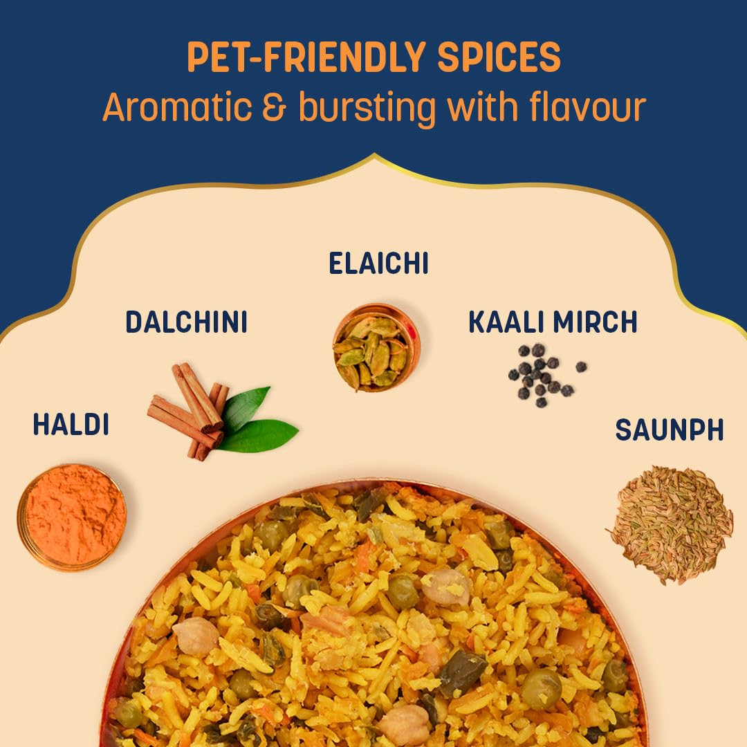 Sara’s Wholesome by HUFT Flavours of India Vegetable Biryani Wet Dog Food - Image 3