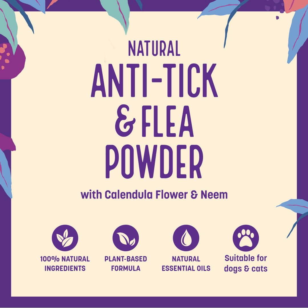 HUFT Natural Anti Tick and Flea Powder for Dogs & Cats - 100 g - Image 6