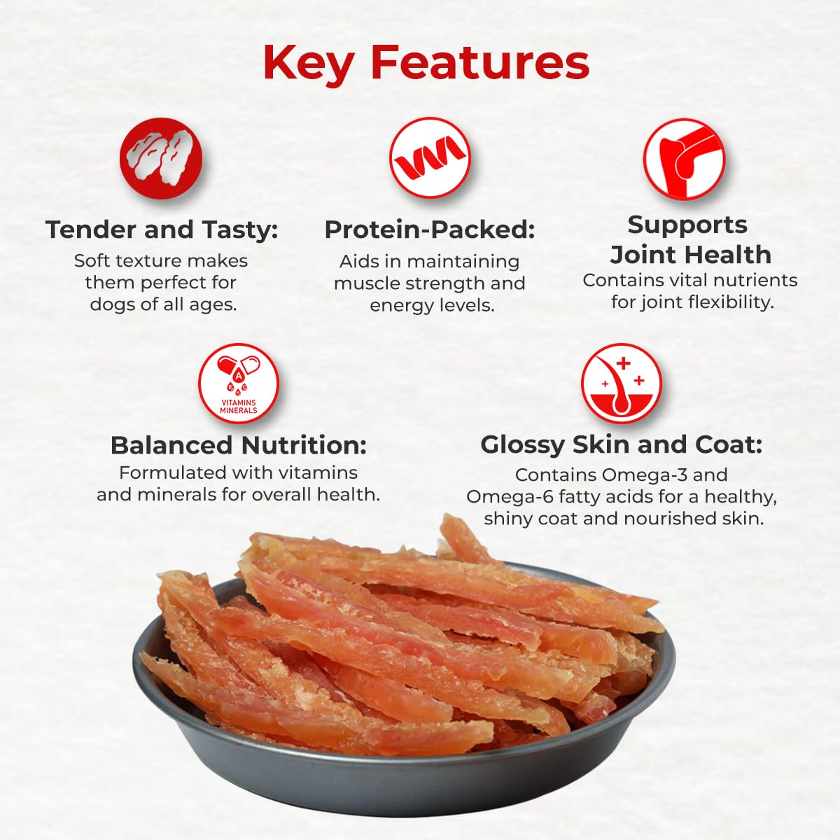 Drools Chicken Roast Strips Dog Treats, 70g - Image 3