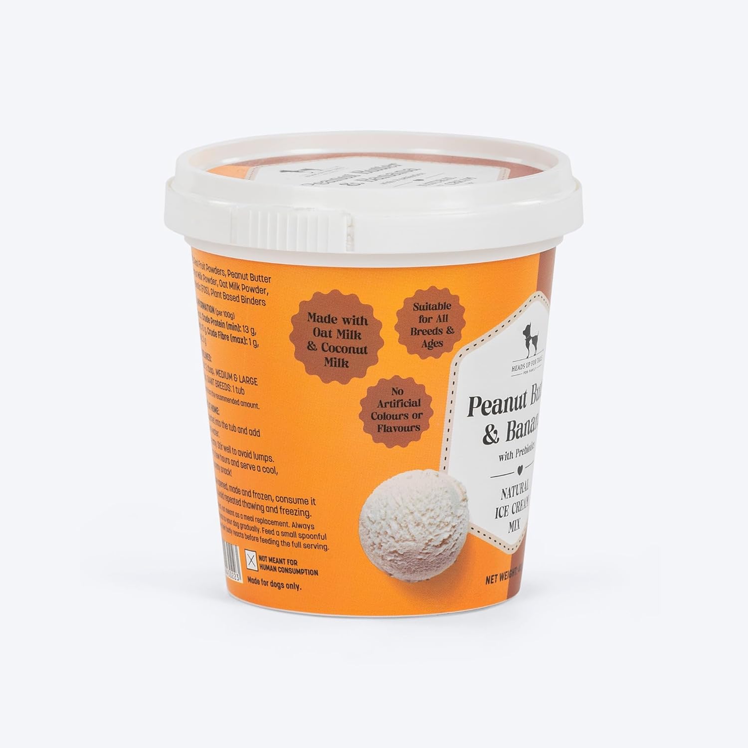 HUFT Peanut Butter & Banana with Prebiotics Natural Ice Cream for Dogs - Image 2