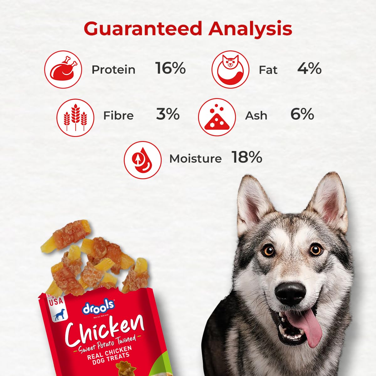 Drools Sweet Potato Twined Real Chicken Dog Treats, 70g - Image 4