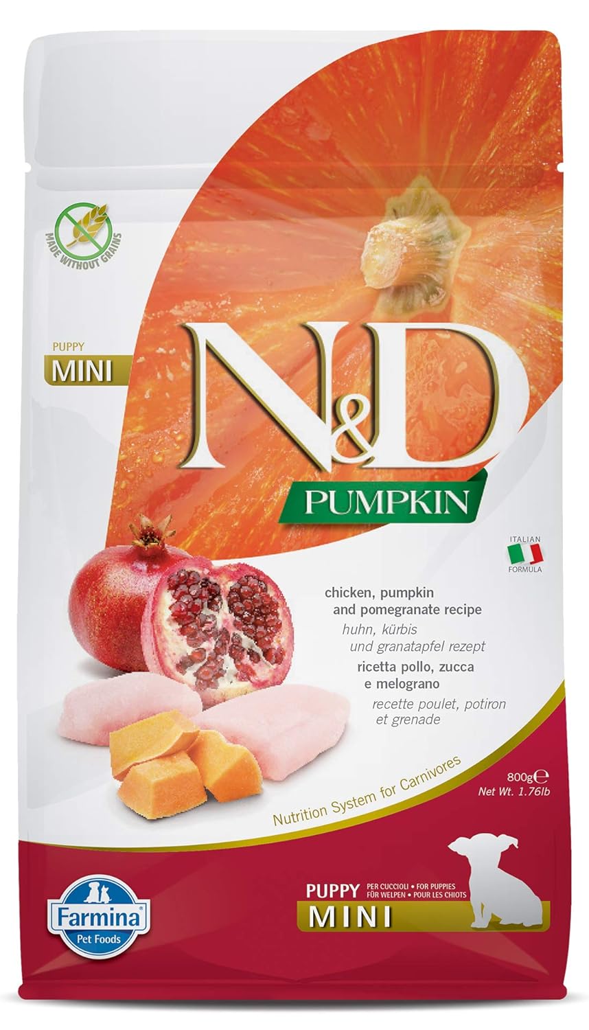 Farmina N&D Pumpkin Chicken & Pomegranate Grain Free Mini Breed Dry Puppy Food