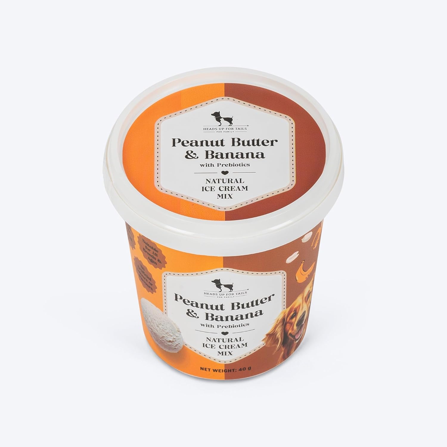 HUFT Peanut Butter & Banana with Prebiotics Natural Ice Cream for Dogs - Image 3