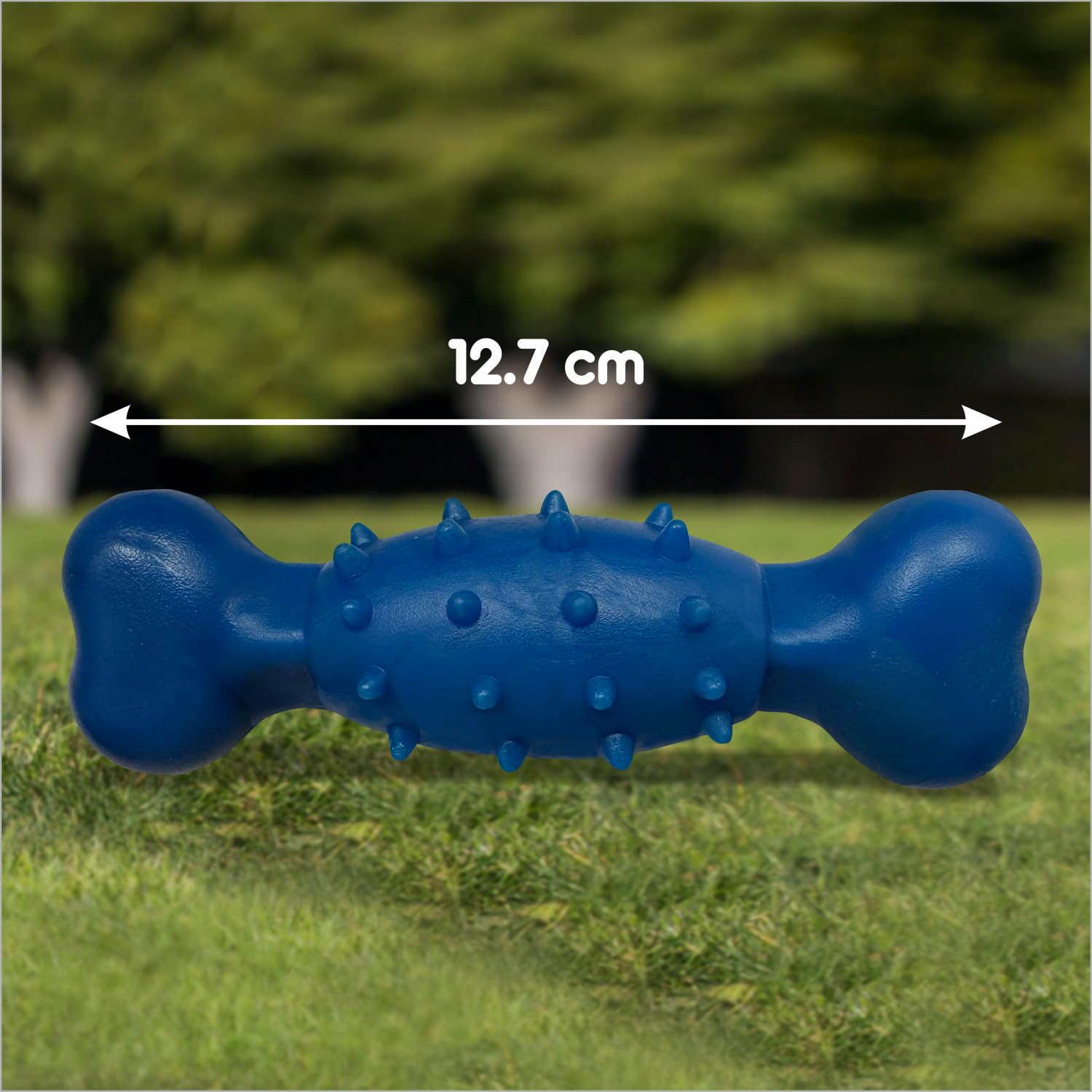 Drools Dog Non-Toxic Rubber Toy for Dogs, Spike Bone - Image 4