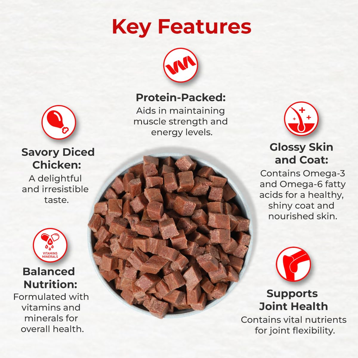 Drools Chicken Diced Dog Treats, 70g - Image 3