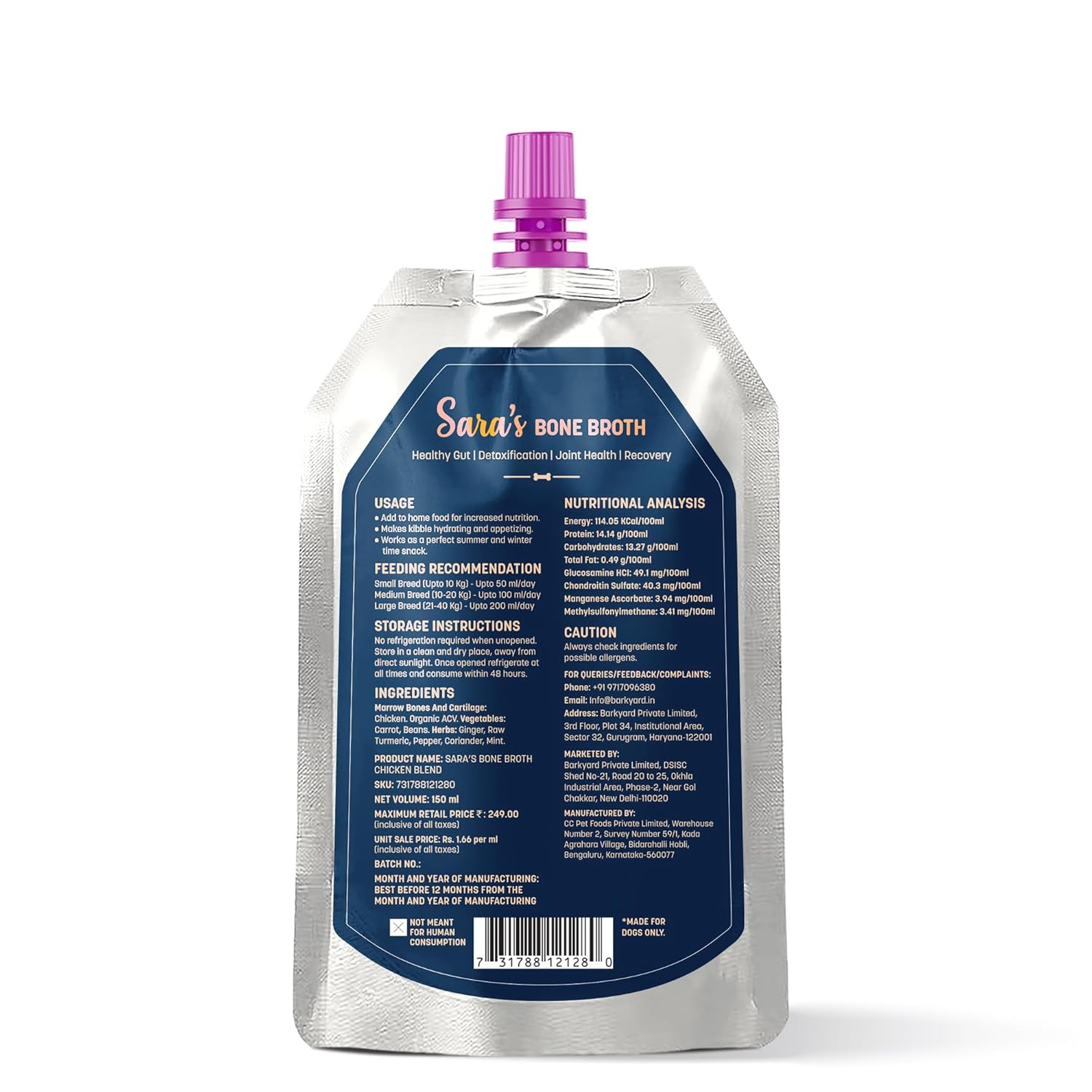 HUFT Sara's Chicken Blend Bone Broth For Dogs - Image 2