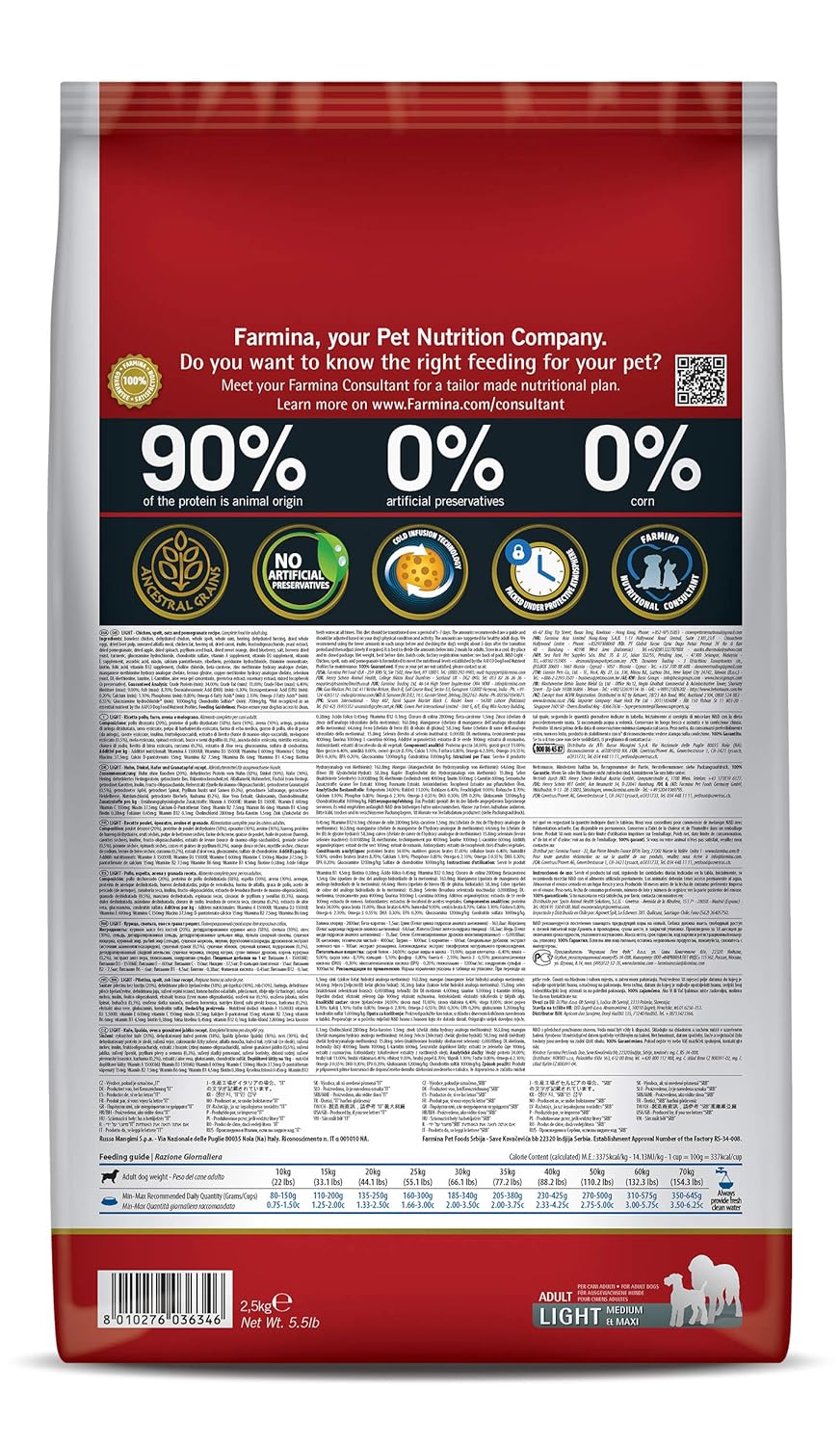 Farmina N&D Ancestral Chicken Light Adult Medium / Maxi Dry Dog Food - Image 5