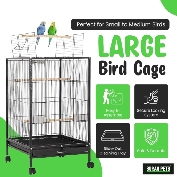 Buraq 30 Inch Large Bird Cage 2