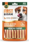 First Bark Duck & Cod Sandwich Dog Treat - 70g