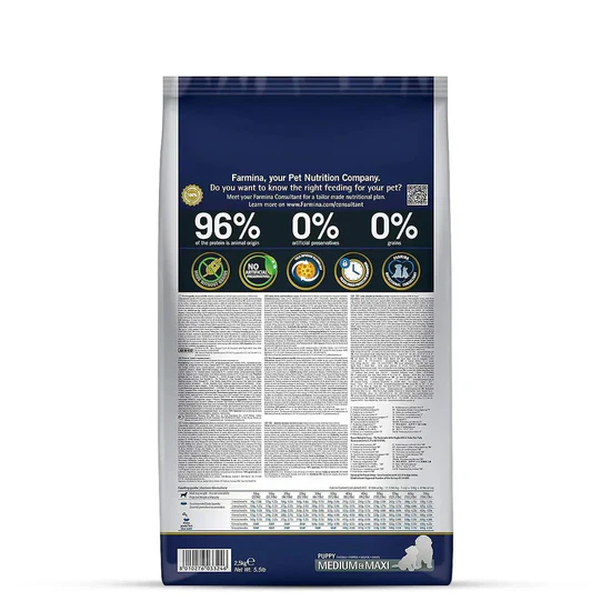 Farmina N& D Grain Free Pumpkin Lamb & Blueberry Medium & Maxi Breed Puppy Dry Food - Image 5