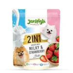JerHigh 2in1 Milky & Strawberry Bite Dog Treats 380 gm