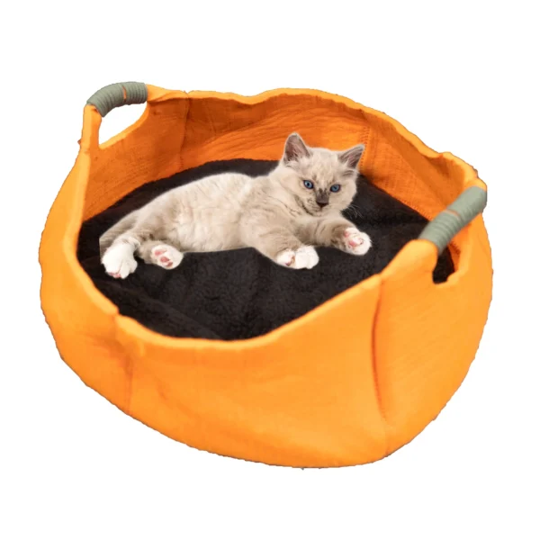 Orange Pet Bed Set