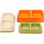 PLASTIC DOUBLE SQUARE BOWL