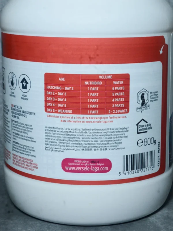 Versele Laga nutribird A19 800gms 1