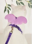 CAT BUTTERFLY COLLAR WITH LEASH