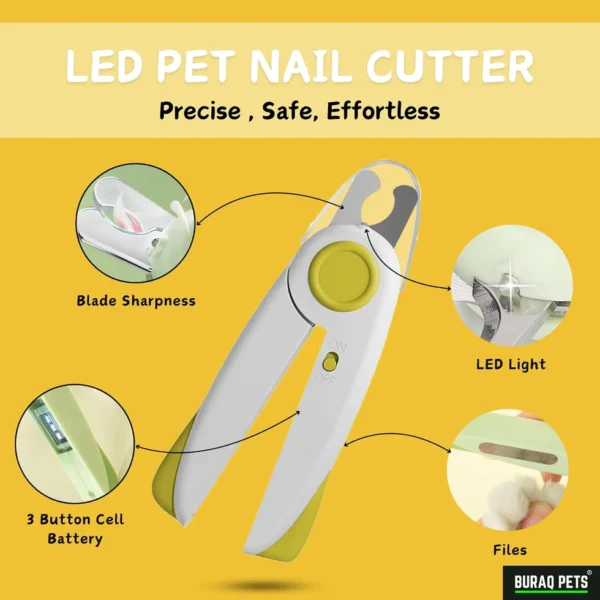 Buraq nail clipper with led light 2