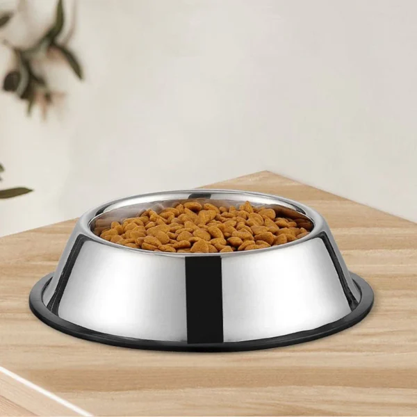 Buraq premium stainless steel anti skid pet bowl 5