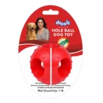 Drools Toy Dog Hole Ball Teething Toy
