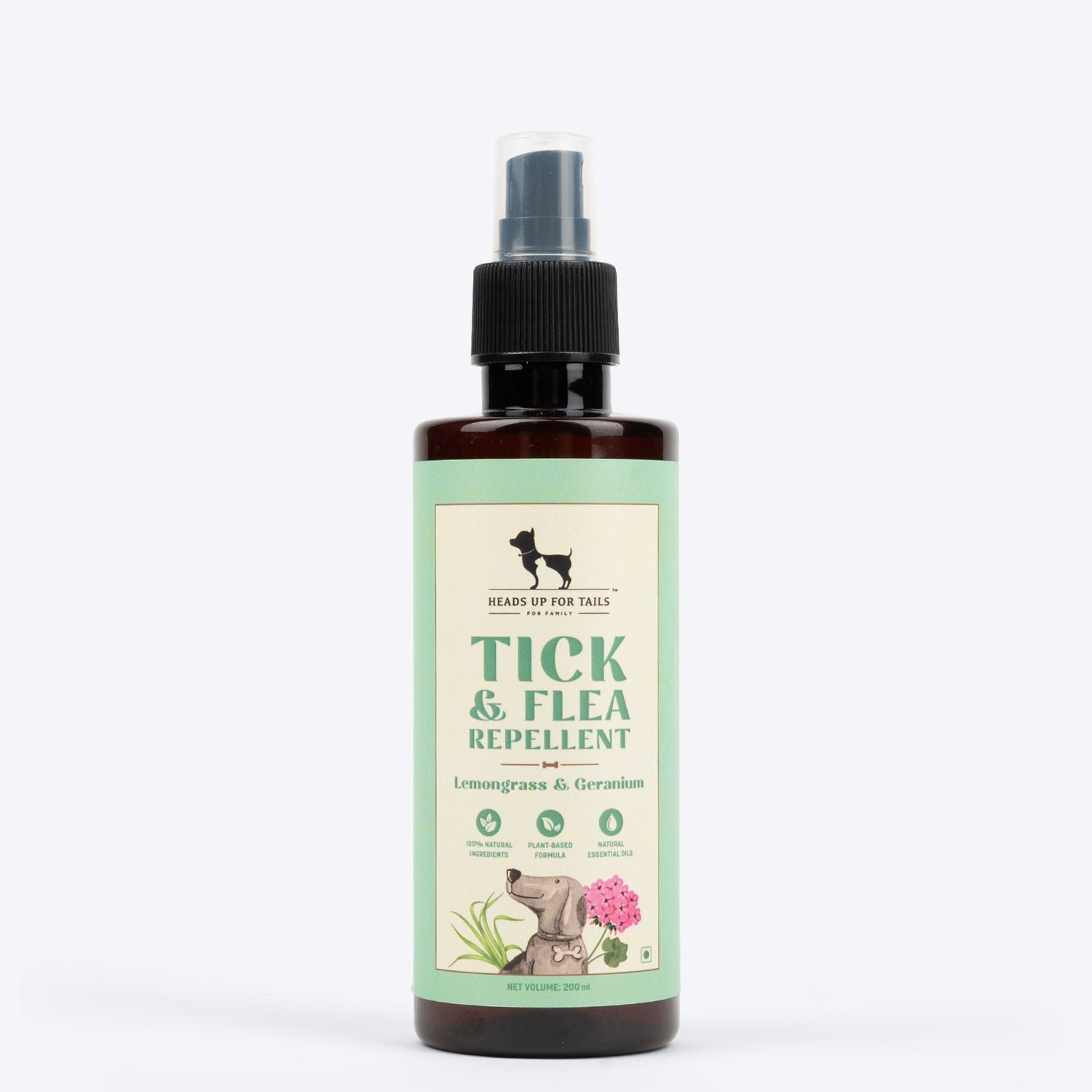 HUFT Organic Anti-Tick and Flea Spray for Dog - 200 ml