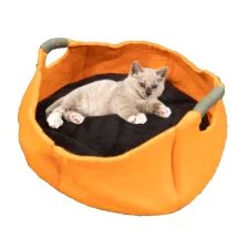 Orange Pet Bed Set